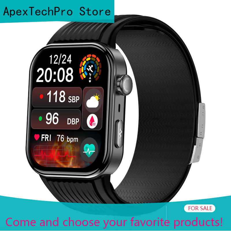 Fall Detection Watch - ApexTPS191 メンズスマートウォッチ 転倒検知アラート 正確なエアポンプ エアバッグ 血圧