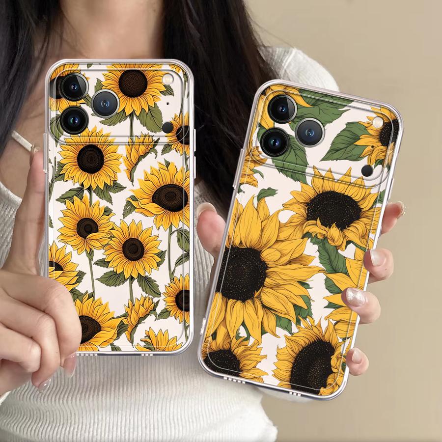 Apple Iphone 15 - かわいいひまわり柄ケース Apple iPhone 17 Pro Max