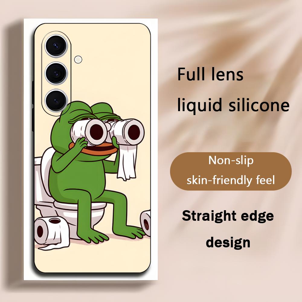 Samsung Galaxy S25 - 悲しいペペのカエルが描かれたクールなスマホケース、Samsung Galaxy S25 S24 S23 S22