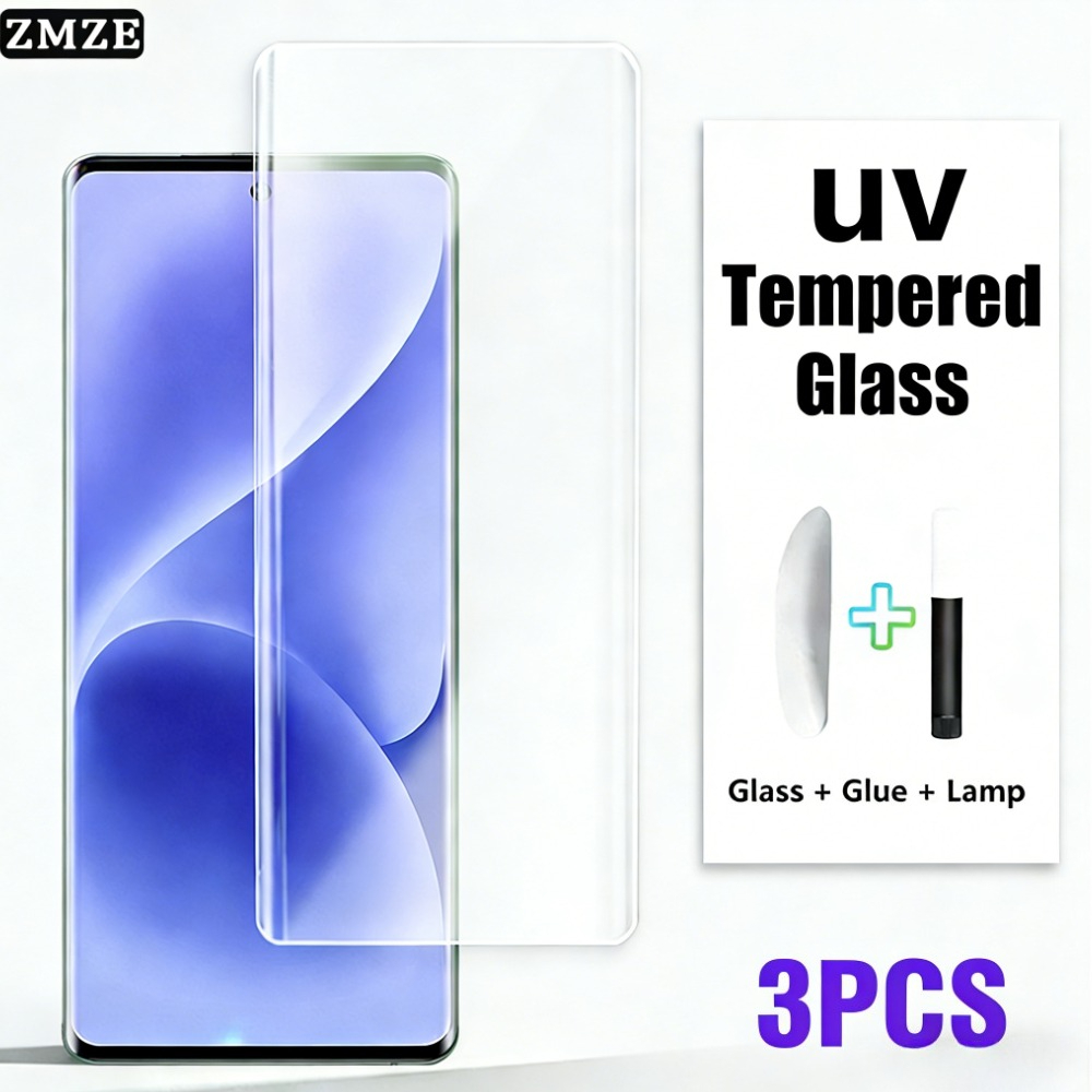 Vivo X200 - 2枚入り UV液体フルグルー強化ガラススクリーンプロテクター VIVO X100 Pro X200
