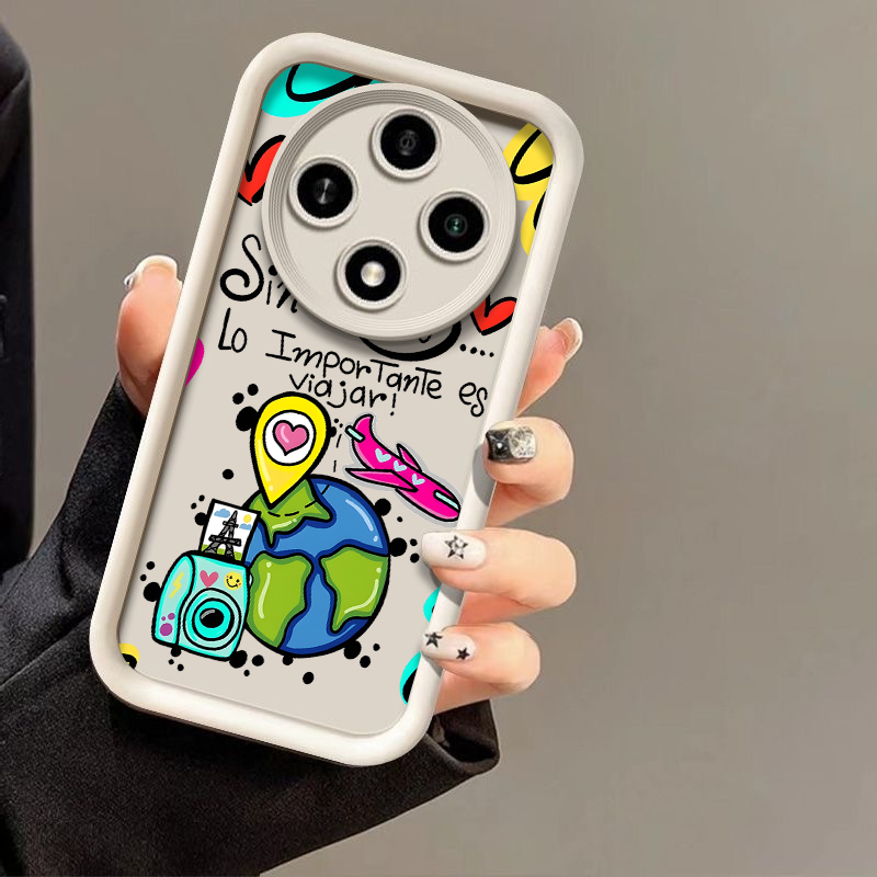 抽象的な旅行飛行機グラフィティ柄のスマホケース OPPO R - Oppo Reno 12 のレビューと価格