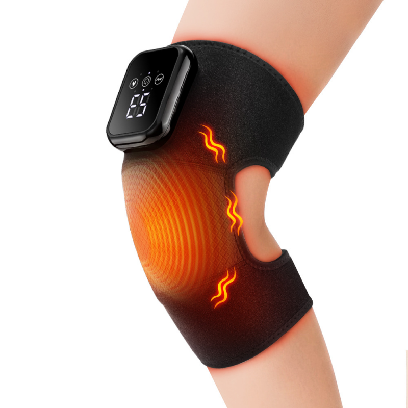 ホットコンプレス膝スマート振動マッサージ膝パッド加熱ラップベ - Smart Knee Wrap のレビューと価格