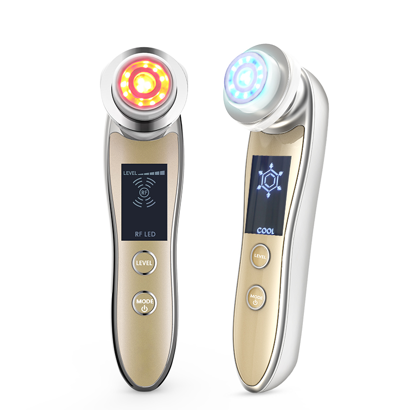 5 in 1 RFフェイシャルマッサージャー、クールマイクロ - Galvanic Skin Sensor のレビューと価格
