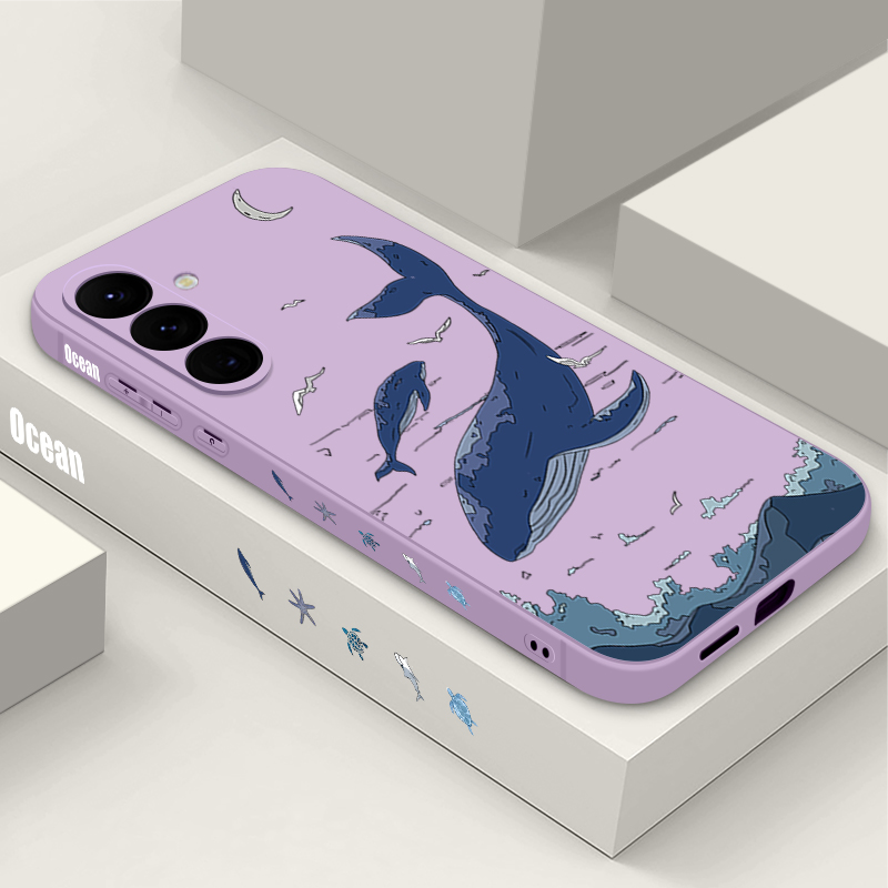 クジラ柄スマホケース Samsung Galaxy S26  - Samsung Galaxy A55 のレビューと価格