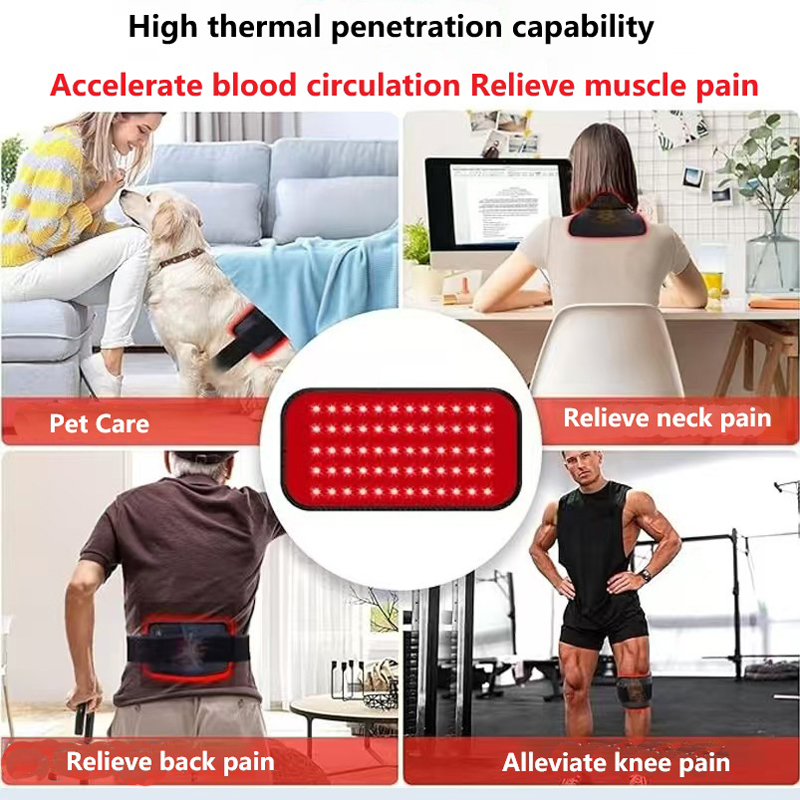 赤色光療法ベルト、赤外線治療パッド、660nmと850nmの - Galvanic Skin Sensor のレビューと価格