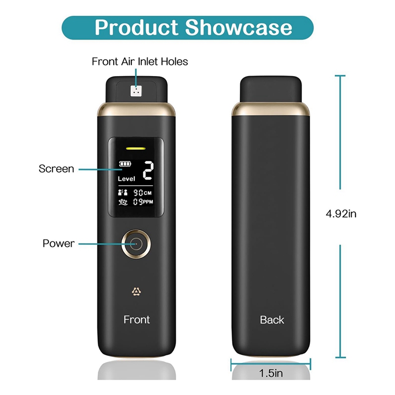口臭検知器、リアルタイム臭気チェック機能付きポータブル口腔呼 - Breath Rate Monitor のレビューと価格